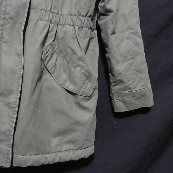 GAP KIDS | xl - extra large regular | Hooded Olive Green Sherpa Lined Parka - Picture 11 of 16